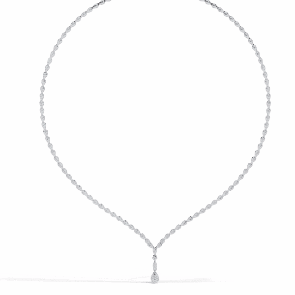 4.5 Carat The Classic Round Drop Tennis Necklace