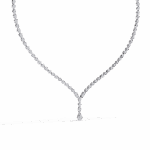 4.5 Carat The Classic Round Drop Tennis Necklace - Image 2