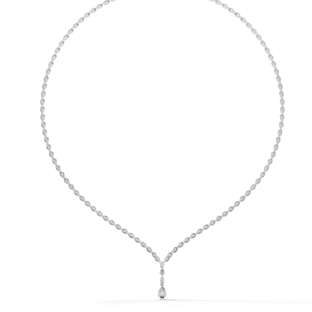 4.5 Carat The Classic Round Drop Tennis Necklace  Image 3