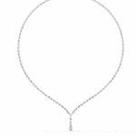 4.5 Carat The Classic Round Drop Tennis Necklace - Image 3