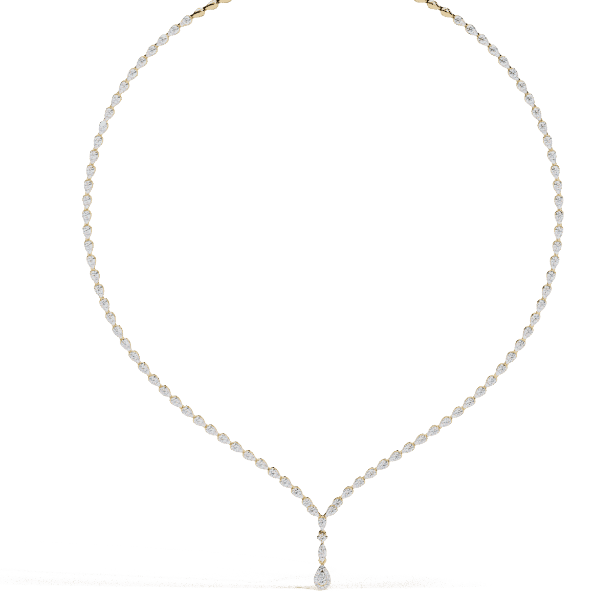 4.5 Carat The Classic Round Drop Tennis Necklace  Image 5
