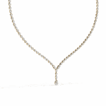 4.5 Carat The Classic Round Drop Tennis Necklace - Image 6