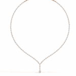 4.5 Carat The Classic Round Drop Tennis Necklace - Image 9