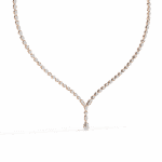 4.5 Carat The Classic Round Drop Tennis Necklace - Image 10