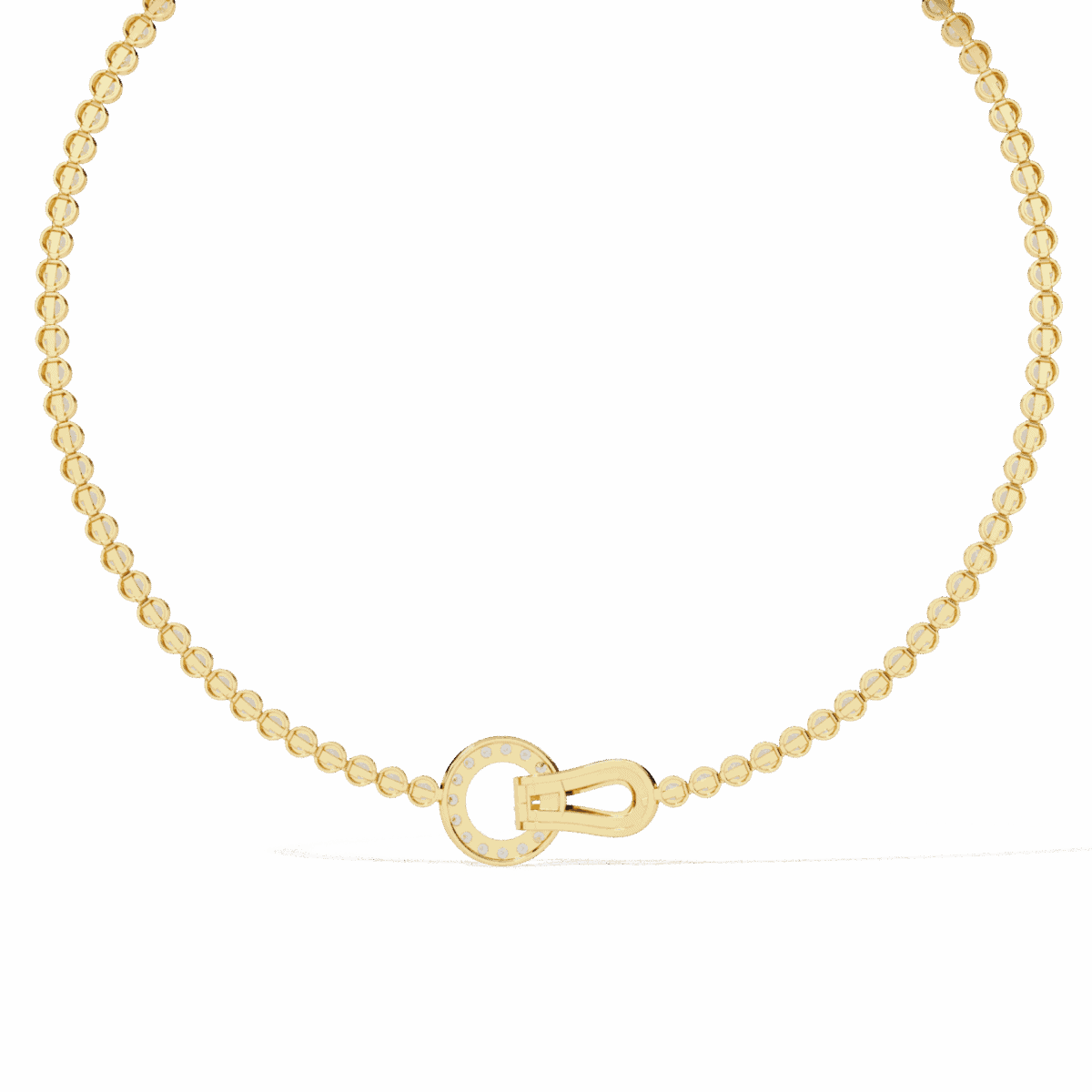 6.5 Carat Diamond Buckle Necklace  Image 3