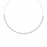 3.25 Carat Oval Cluster Collar Necklace - Image 3