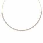 3.25 Carat Oval Cluster Collar Necklace - Image 5