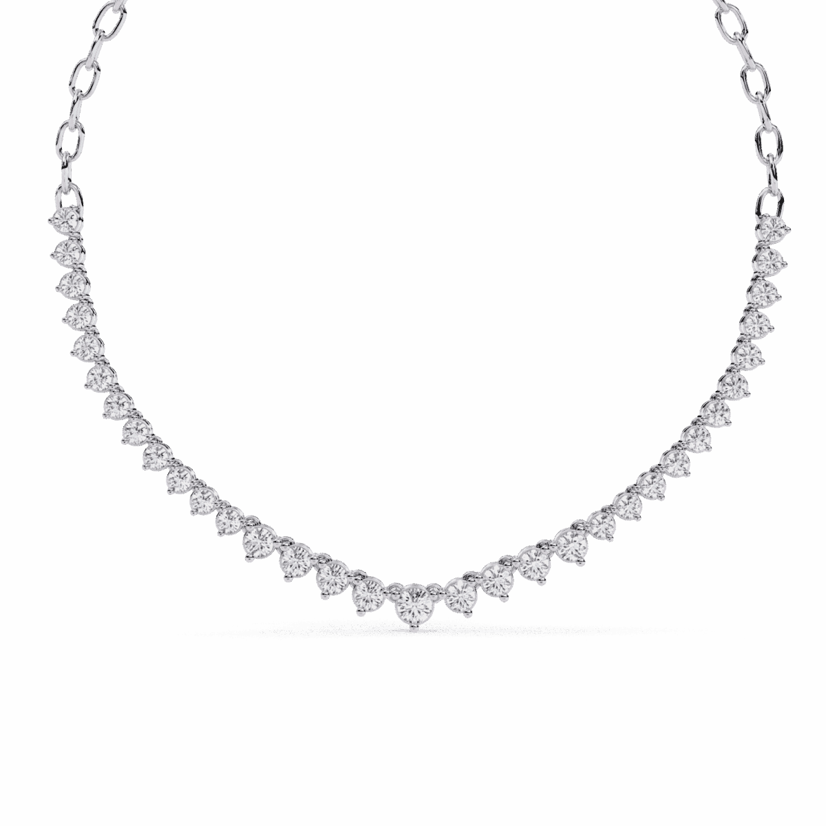 NK14030P11 1.25 Carat The Celeste Round Diamond Tennis Necklace Image 1