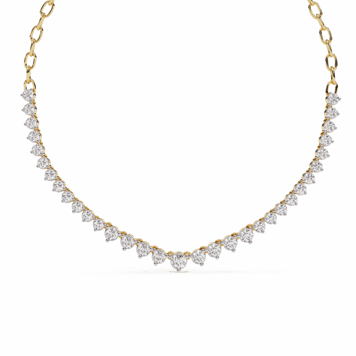 1.25 Carat The Celeste Round Diamond Tennis Necklace  Image 3