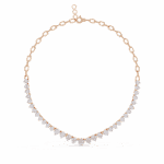 1.25 Carat The Celeste Round Diamond Tennis Necklace - Image 6
