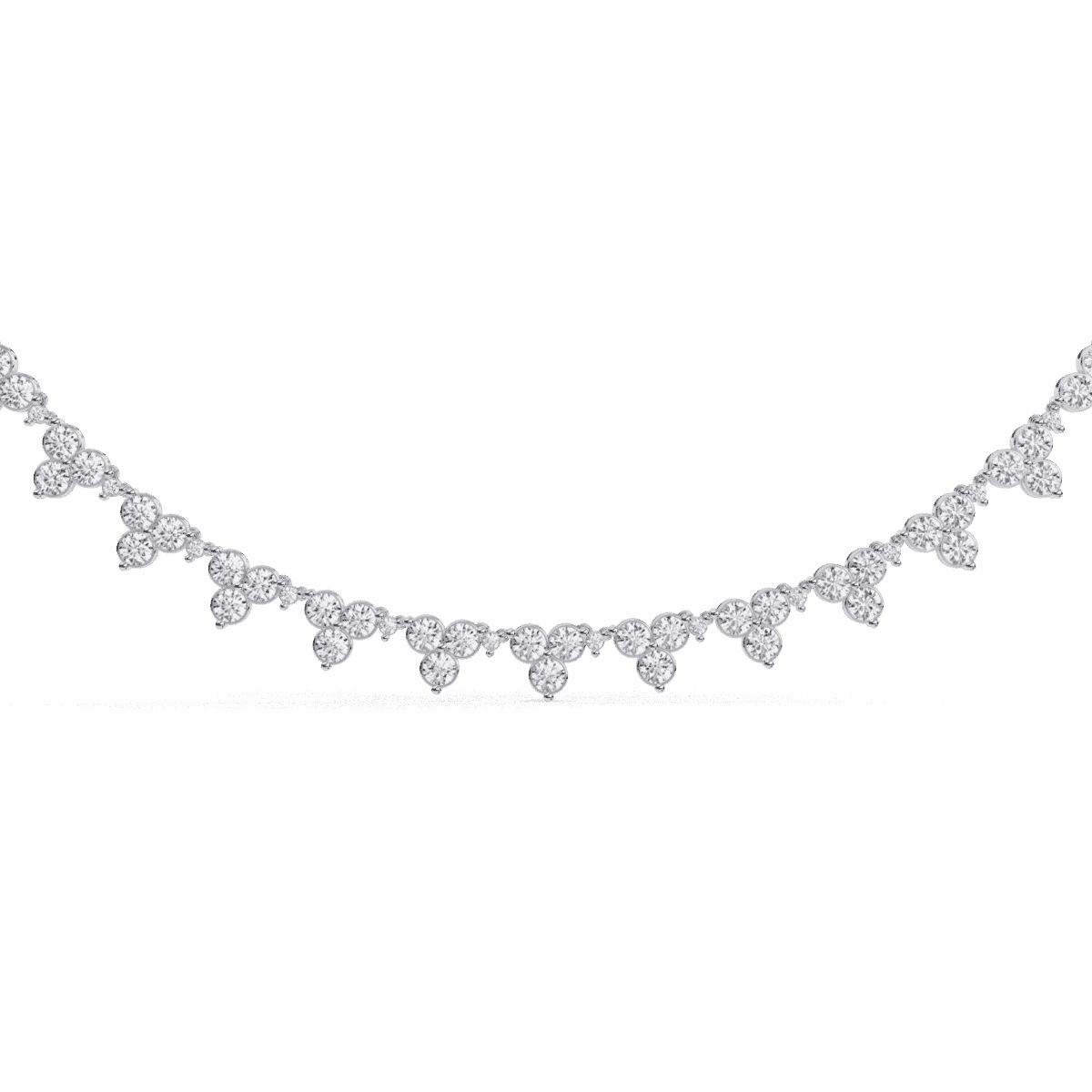 2 Carat The Vienna Round Diamond Tennis Necklace  Image 1