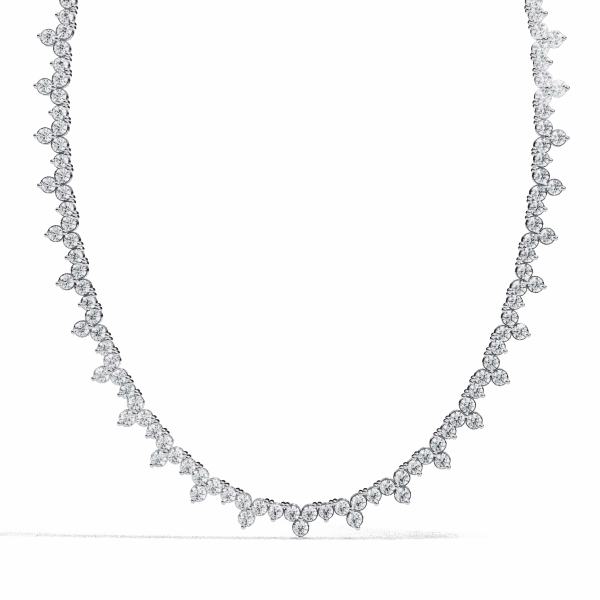 0.1 Carat The Capri Round Diamond Necklace  Image 3