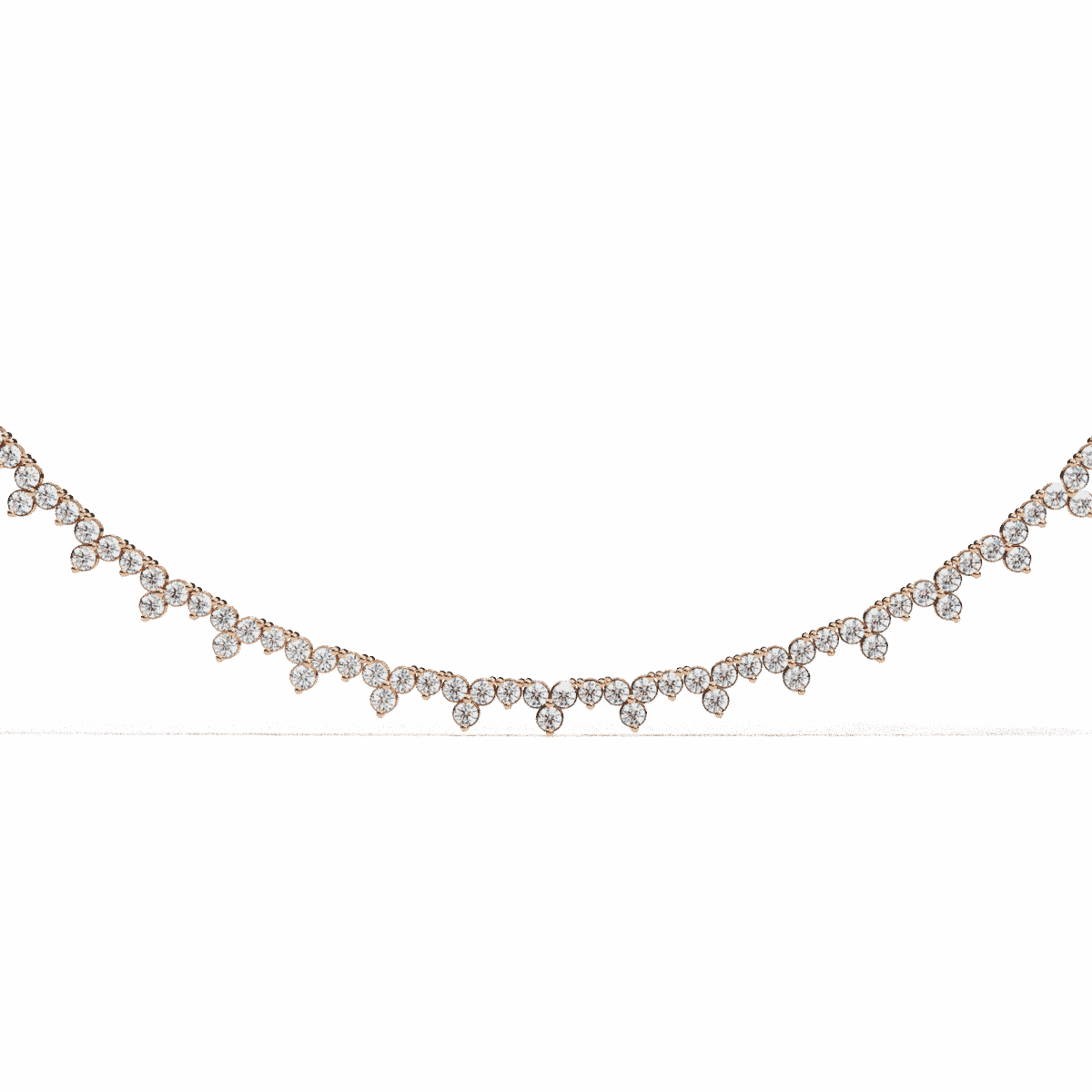 0.1 Carat The Capri Round Diamond Necklace  Image 7