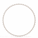 0.1 Carat The Capri Round Diamond Necklace - Image 8
