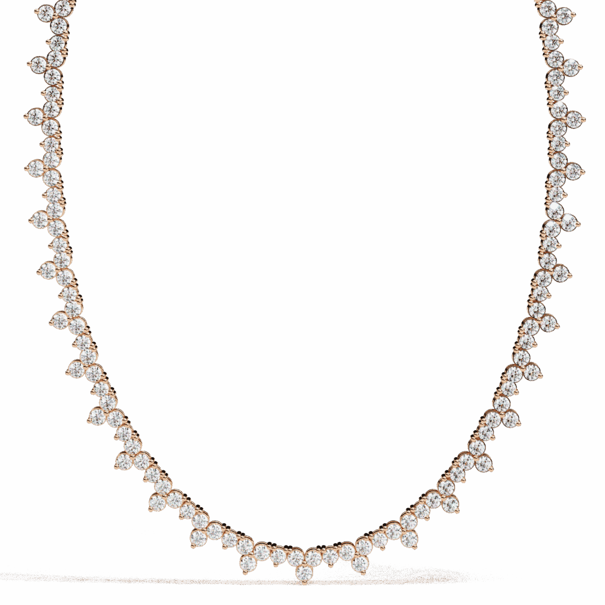 0.1 Carat The Capri Round Diamond Necklace  Image 10