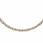 7.5 Carat The Dual Grace Oval and Round Diamond Necklace - Image 4