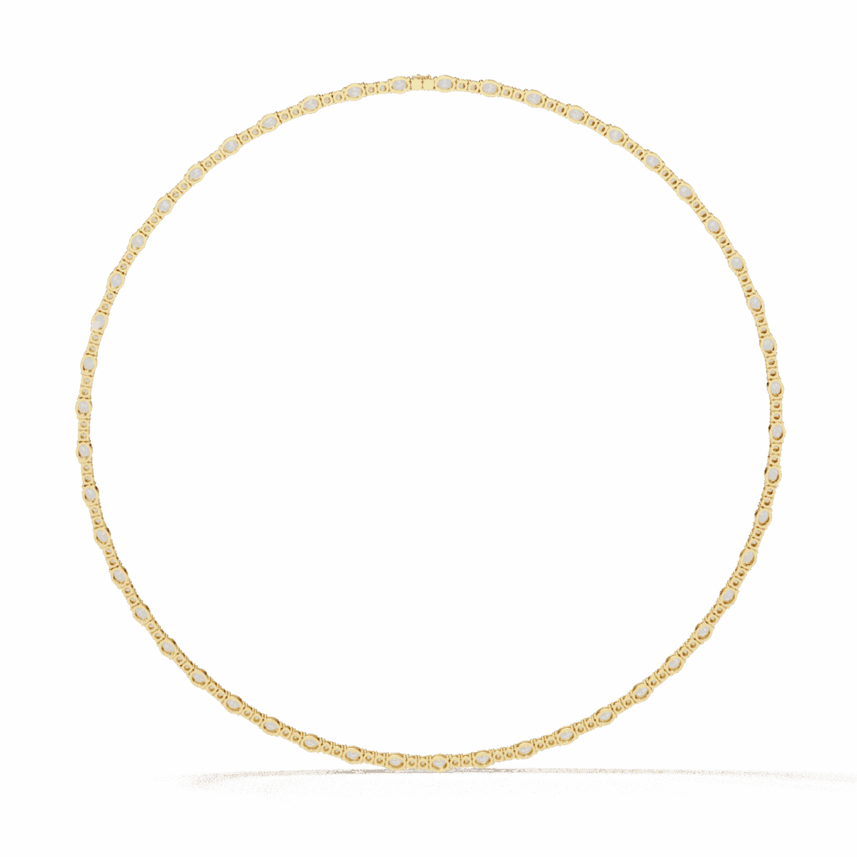 7.5 Carat The Dual Grace Oval and Round Diamond Necklace  Image 6