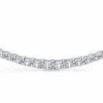 17.5 Carat The Aurora Round Diamond Tennis Necklace