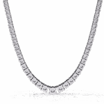 17.5 Carat The Aurora Round Diamond Tennis Necklace - Image 3