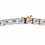 17.5 Carat The Aurora Round Diamond Tennis Necklace - Image 6