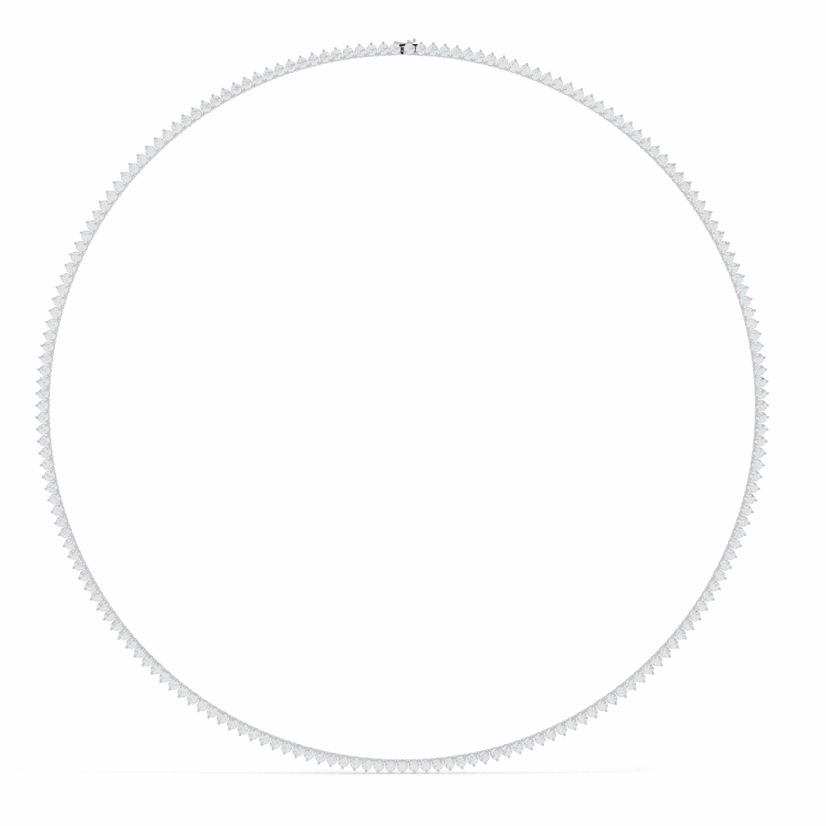 5.75 Carat The Halo Round Diamond Collar Necklace  Image 2