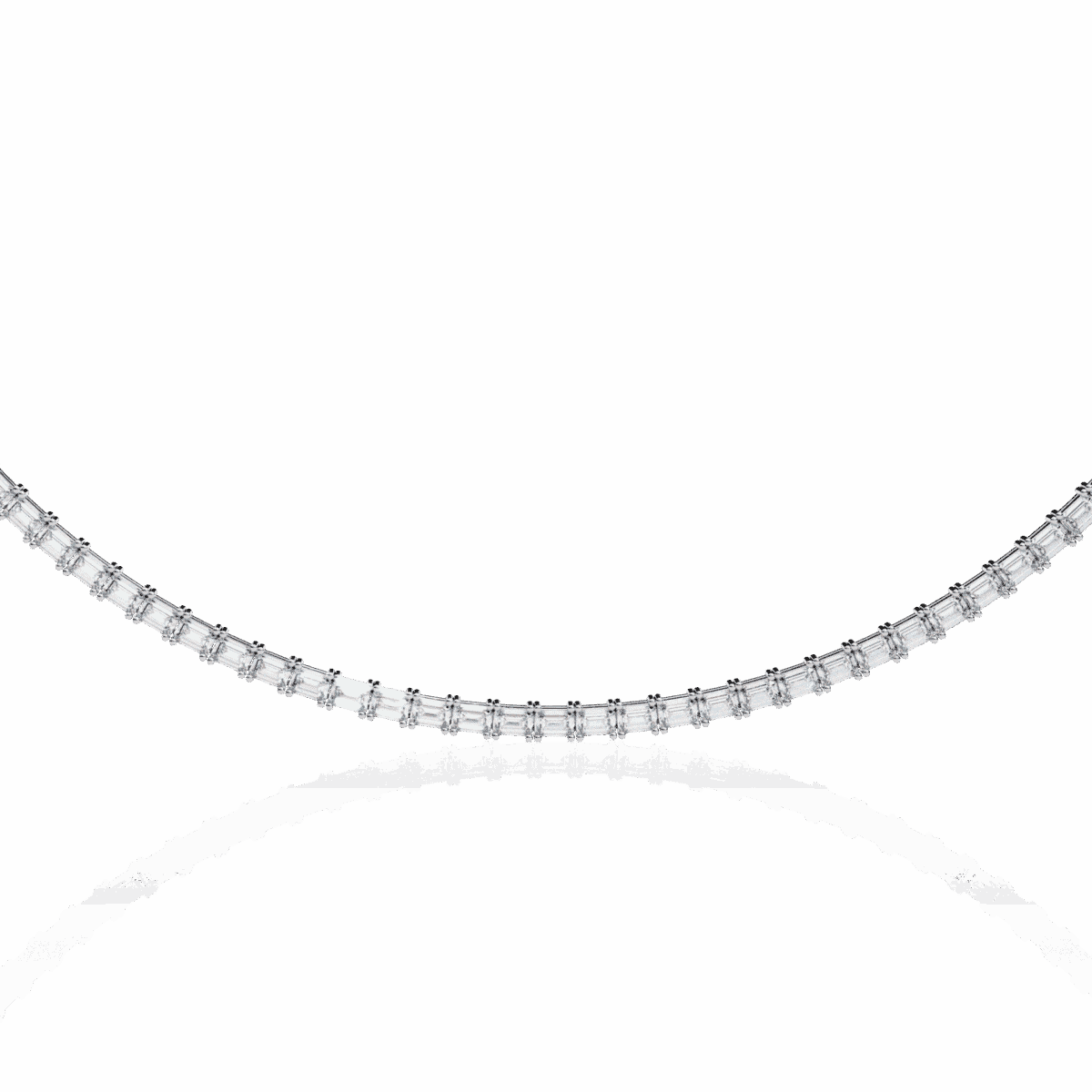 8.5 Carat The Emerald Solitaire Tennis Necklace  Image 1