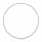 8.5 Carat The Emerald Solitaire Tennis Necklace - Image 5