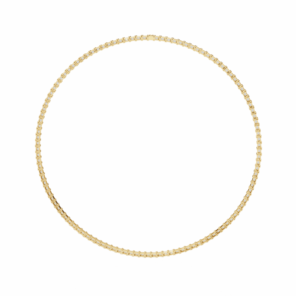 8.5 Carat The Emerald Solitaire Tennis Necklace  Image 8