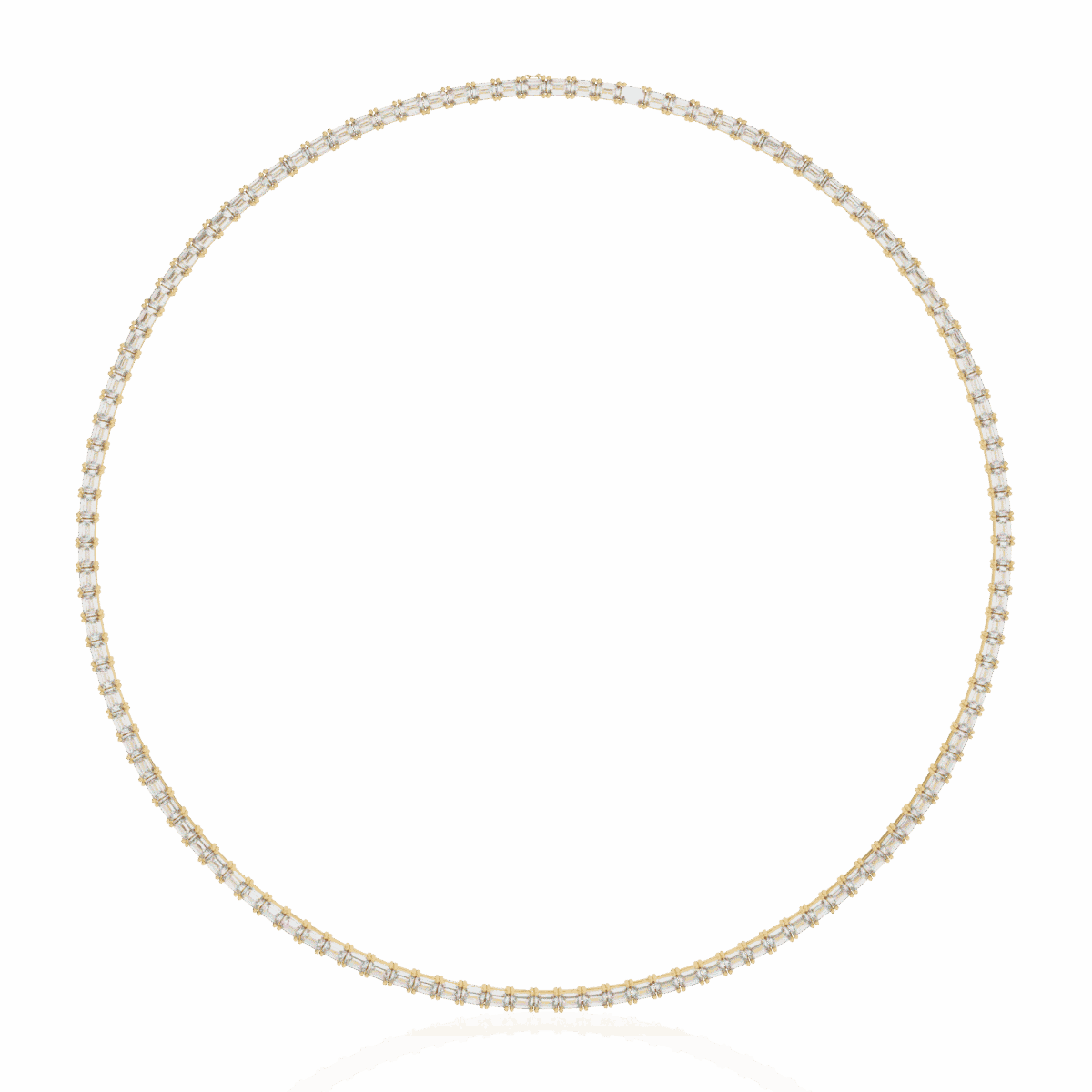 8.5 Carat The Emerald Solitaire Tennis Necklace  Image 10