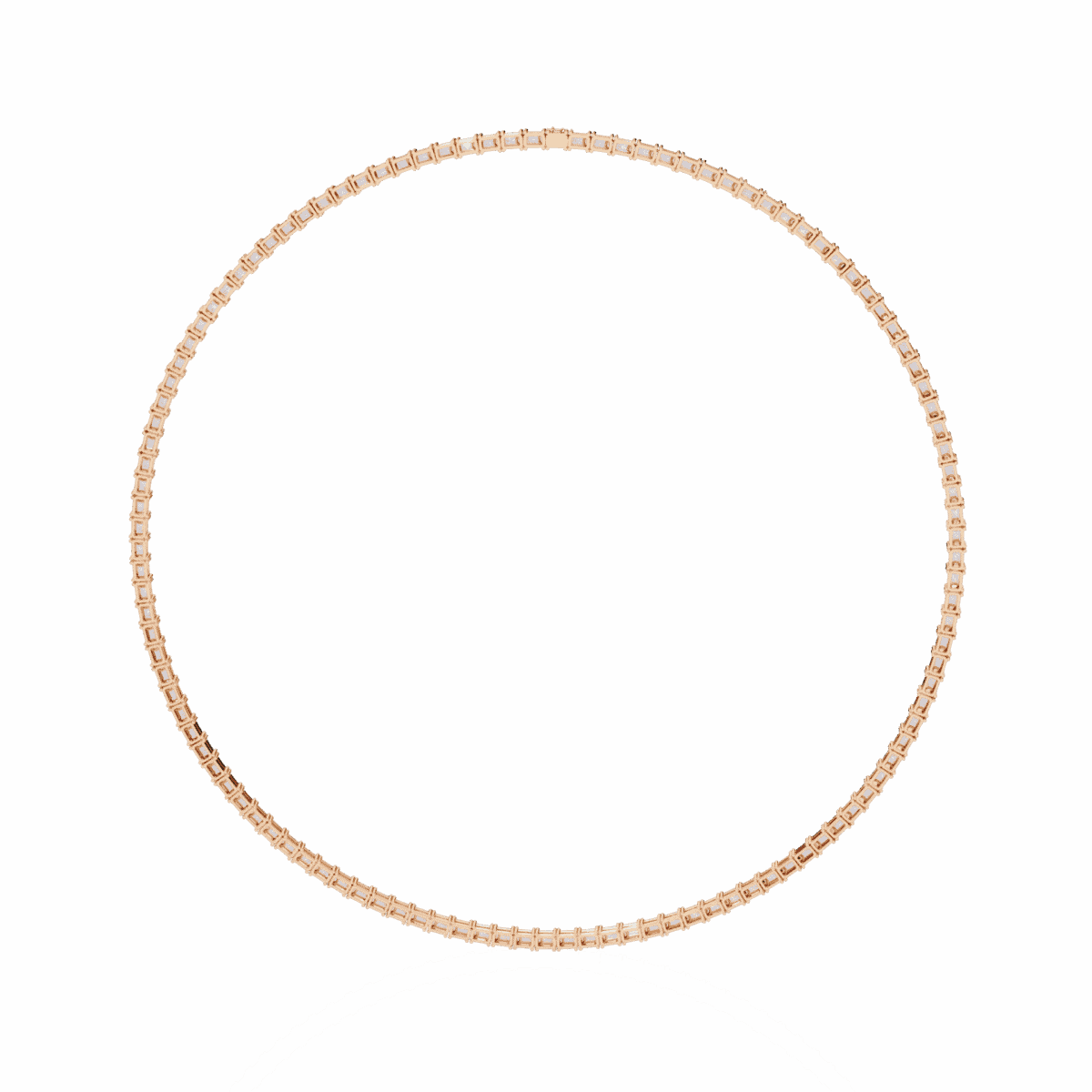 8.5 Carat The Emerald Solitaire Tennis Necklace  Image 13