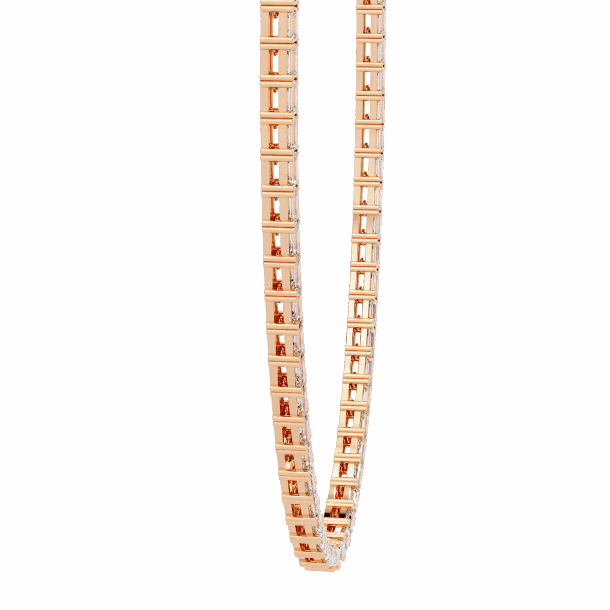 8.5 Carat The Emerald Solitaire Tennis Necklace  Image 14