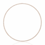 8.5 Carat The Emerald Solitaire Tennis Necklace - Image 15