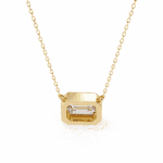 2 Carat Emerald Bezel Solitaire Pendant - Image 5