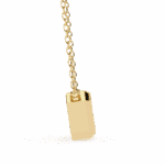 2 Carat Emerald Bezel Solitaire Pendant - Image 7