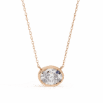 1.5 Carat Oval Bezel Solitaire Pendant - Image 7