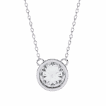 1.75 Carat Round Bezel Solitaire Pendant - Image 2