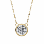 1.75 Carat Round Bezel Solitaire Pendant - Image 3