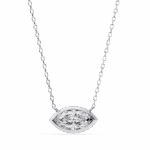 0.7 Carat Marquise Bezel Solitaire Pendant