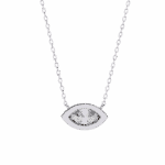 0.7 Carat Marquise Bezel Solitaire Pendant - Image 2