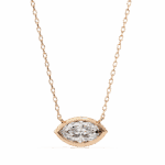 0.7 Carat Marquise Bezel Solitaire Pendant - Image 5