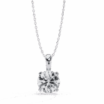 0.8 Carat Heart Prong Solitaire Pendant
