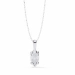 0.9 Carat Marquise Solitaire Pendant - Image 3