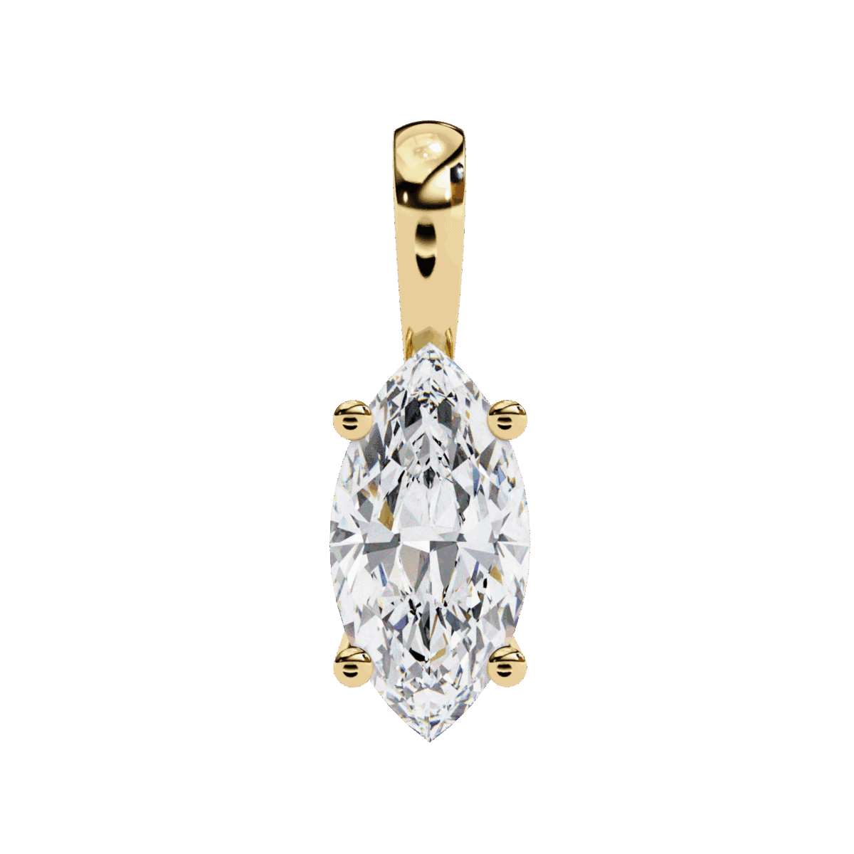 0.9 Carat Marquise Solitaire Pendant  Image 4