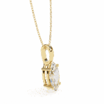 0.9 Carat Marquise Solitaire Pendant - Image 5