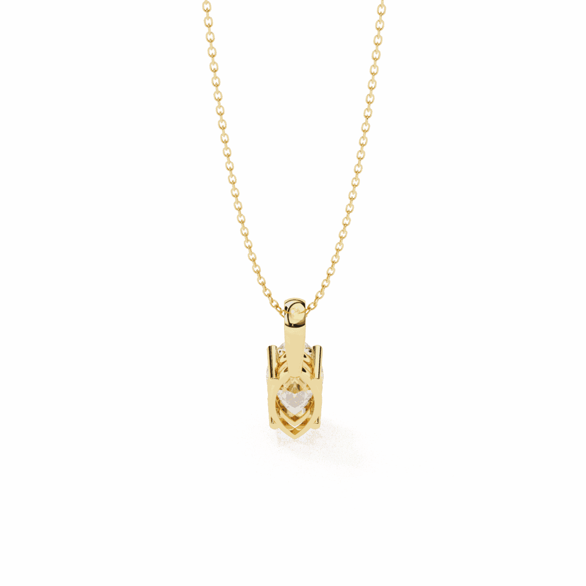 0.9 Carat Marquise Solitaire Pendant  Image 6