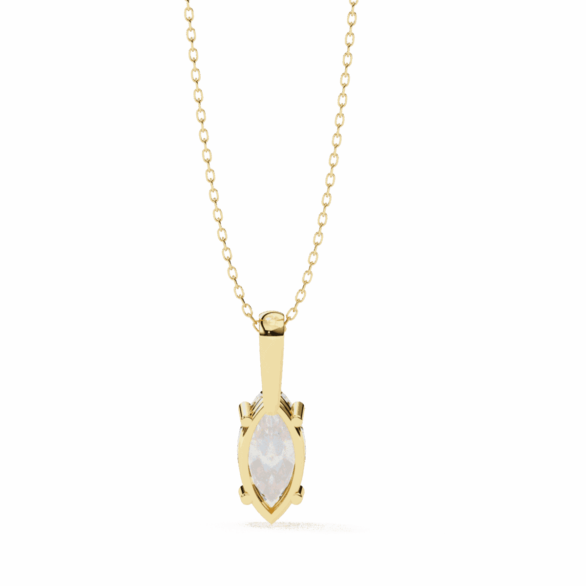 0.9 Carat Marquise Solitaire Pendant  Image 8