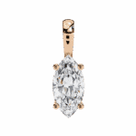 0.9 Carat Marquise Solitaire Pendant - Image 9