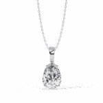 2 Carat Pear Solitaire Pendant
