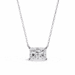 2 Carat Radiant Solitaire Pendant