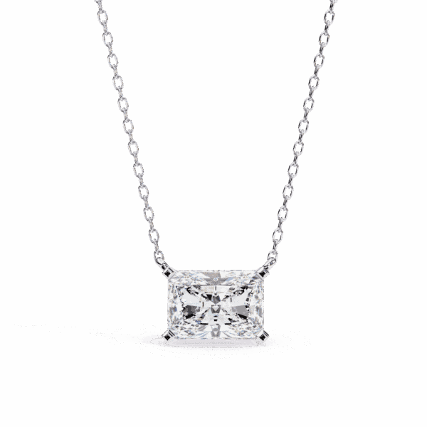 2 Carat Radiant Solitaire Pendant